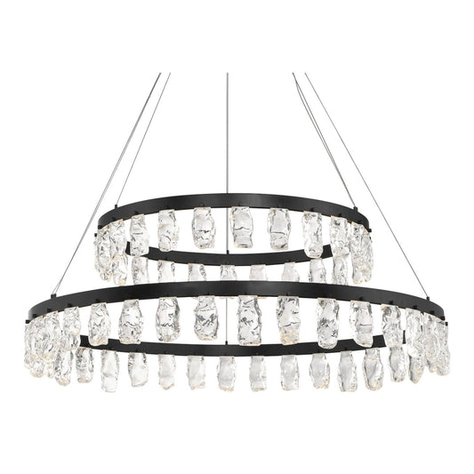 Kovacs Artic Glacier 49" Wide LED Crystal Ring Chandelier