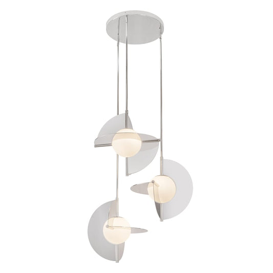 Kuzco Lighting Scorpio 27" Wide LED Abstract Multi Light Pendant with Opal Glass Shades