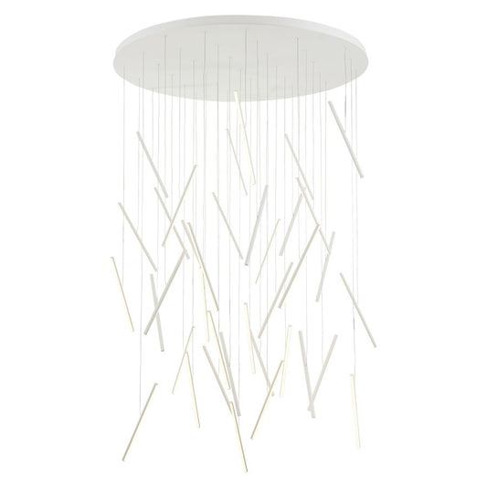 Kuzco Lighting Chute 50" Wide 3000K LED Abstract Multi Light Pendant