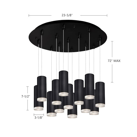 Kuzco Lighting Cameo 24" Wide Lantern Chandelier
