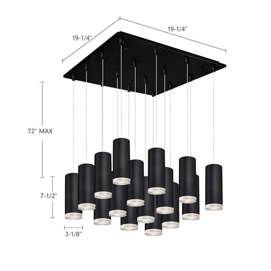 Kuzco Lighting Cameo 20" Wide Lantern Chandelier