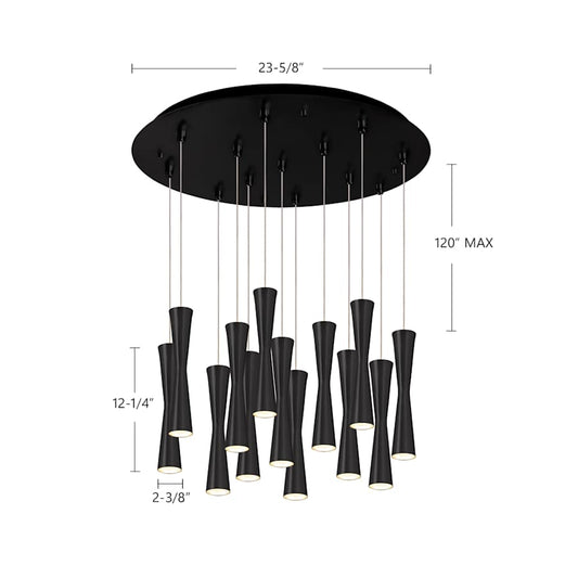 Kuzco Lighting Robson 24" Wide Lantern Chandelier