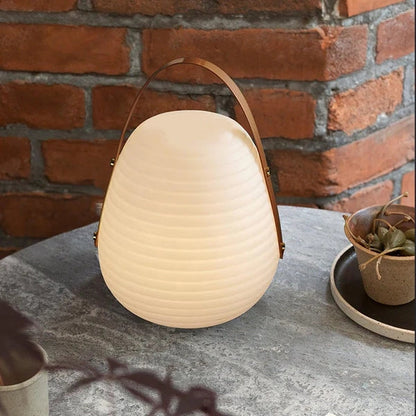Beehive Lantern Outdoor Lamp ∅ 9.4″ x H 14.2″ / Dia 24cm x H 36cm / Model A: Rechargeable version / Warm Light Outdoor