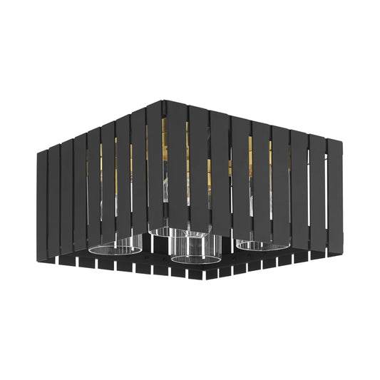 Livex Lighting Greenwich 4 Light 13" Wide Flush Mount Outdoor Ceiling Fixture