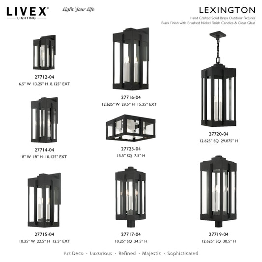 Livex Lighting Lexington 4 Light 13" Wide Outdoor Pendant