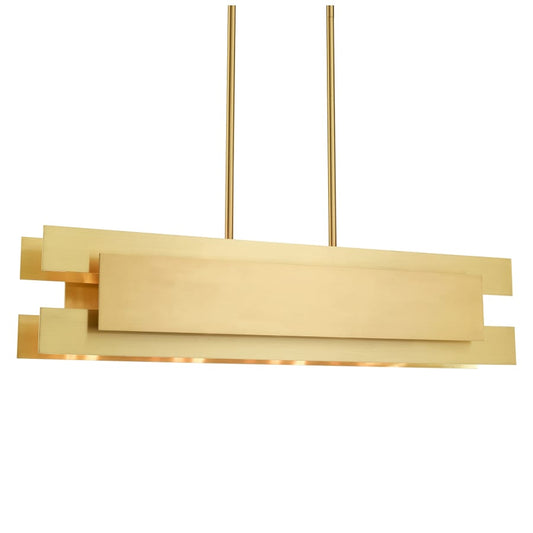 Livex Lighting Varick 4 Light 36" Wide Linear Chandelier