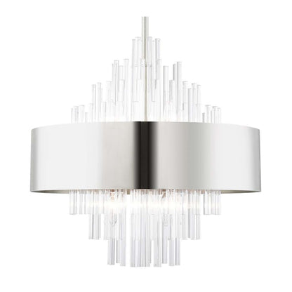 Livex Lighting Orenburg 8 Light 21" Wide Crystal Drum Chandelier