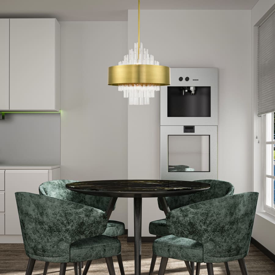 Livex Lighting Orenburg 8 Light 21" Wide Crystal Drum Chandelier