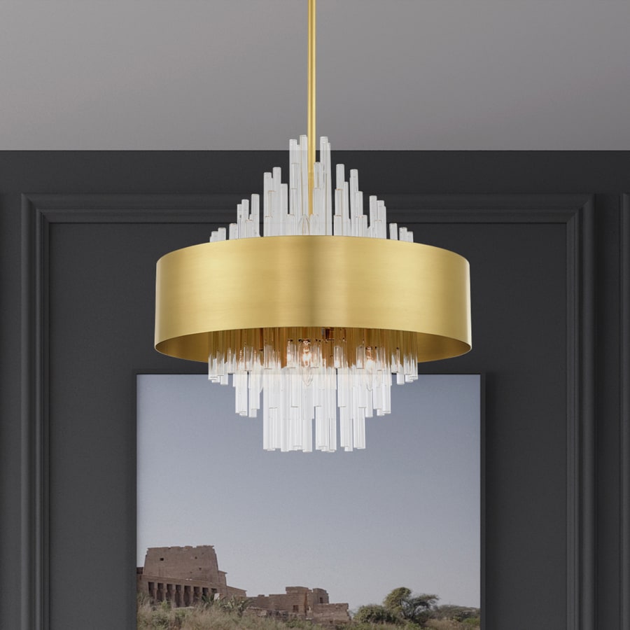 Livex Lighting Orenburg 8 Light 21" Wide Crystal Drum Chandelier