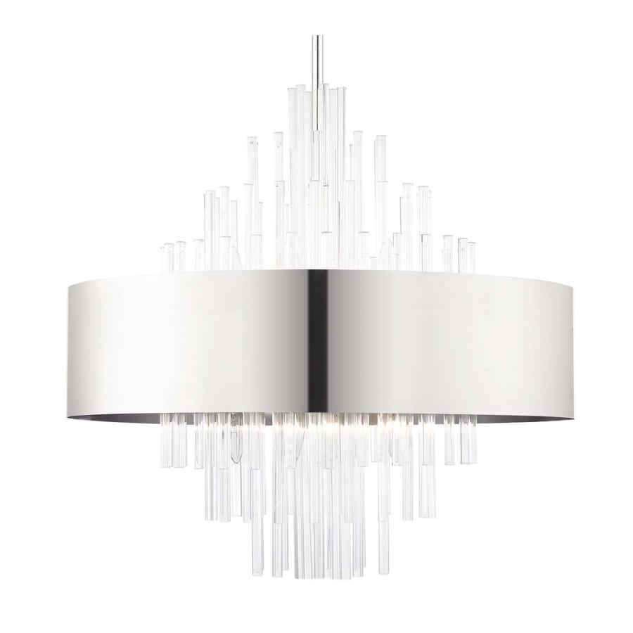 Livex Lighting Orenburg 10 Light 26" Wide Crystal Drum Chandelier