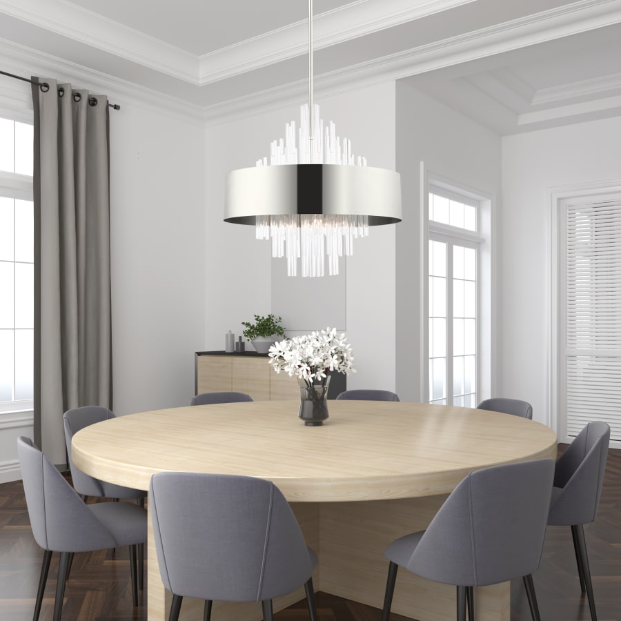 Livex Lighting Orenburg 10 Light 26" Wide Crystal Drum Chandelier