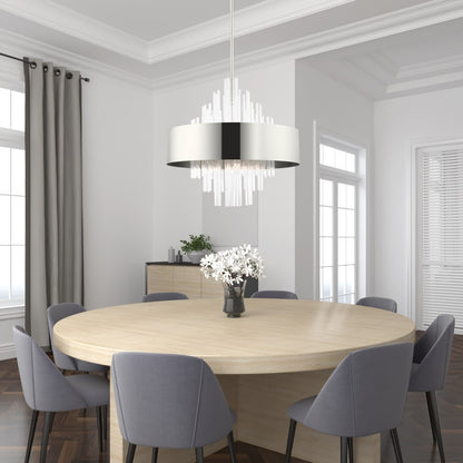 Livex Lighting Orenburg 10 Light 26" Wide Crystal Drum Chandelier