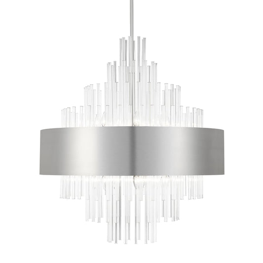 Livex Lighting Orenburg 14 Light 35" Wide Crystal Waterfall Chandelier