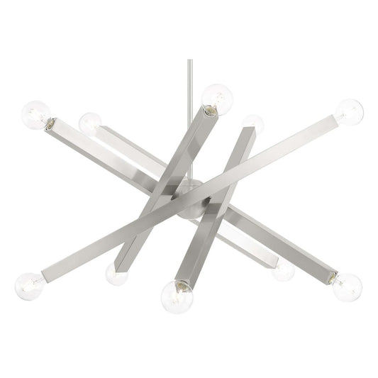 Livex Lighting Solna 10 Light 34" Wide Abstract Sputnik Chandelier