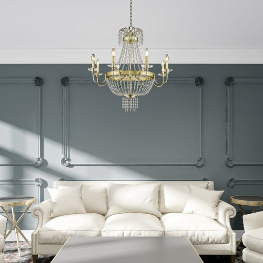 Livex Lighting Valentina 8 Light 1 Tier Chandelier