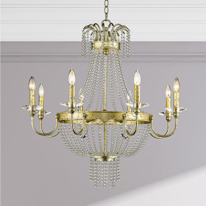 Livex Lighting Valentina 8 Light 1 Tier Chandelier