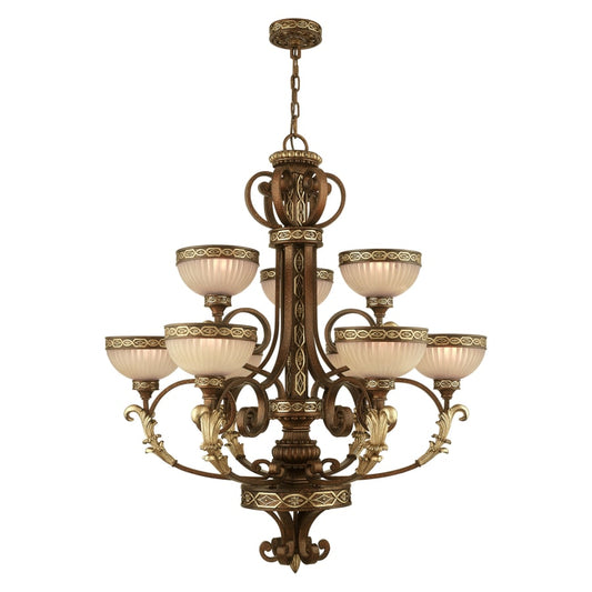 Livex Lighting Seville 9 Light 2 Tier Chandelier