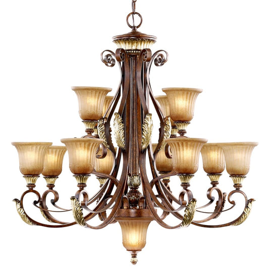 Livex Lighting Villa Verona 12 Light 2 Tier Chandelier