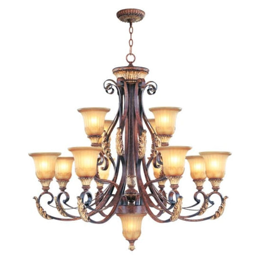 Livex Lighting Villa Verona 12 Light 2 Tier Chandelier