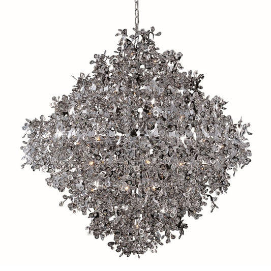 Maxim Comet 21 Light 50" Beveled Crystal Glass Pendant