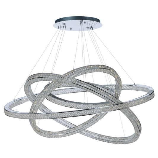 Maxim Eternity 60" Adjustable Ring LED Crystal Pendant