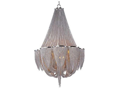 Maxim Lighting Chantilly 12-Light Empire Chandelier in Polished Nickel