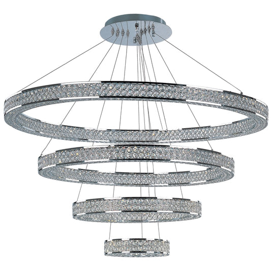 Maxim Eternity 40" Adjustable Ring LED Crystal Pendant