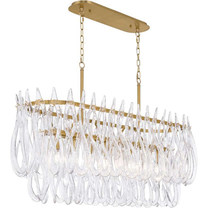Metropolitan Glassara 8 Light 48" Wide Linear Chandelier