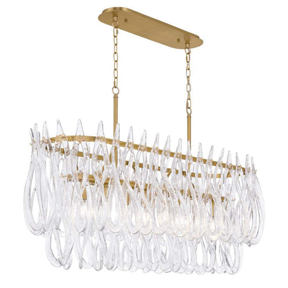 Metropolitan Glassara 8 Light 48" Wide Linear Chandelier