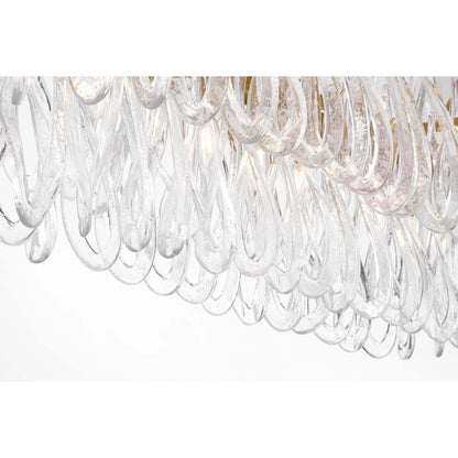 Metropolitan Glassara 8 Light 48" Wide Linear Chandelier