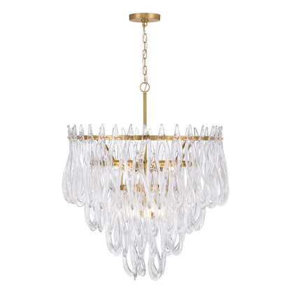 Metropolitan Glassara 10 Light 32" Wide Waterfall Chandelier