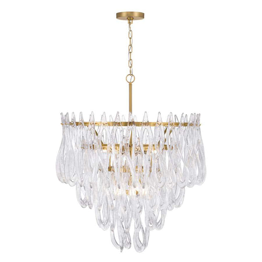 Metropolitan Glassara 10 Light 32" Wide Waterfall Chandelier
