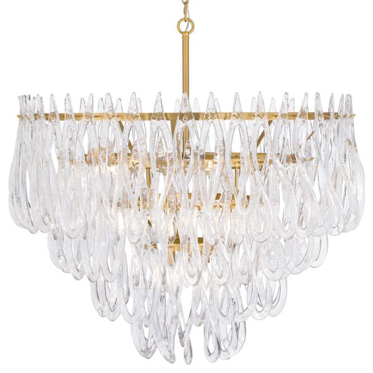 Metropolitan Glassara 15 Light 40" Wide Waterfall Chandelier
