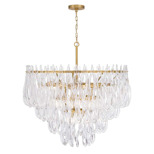 Metropolitan Glassara 15 Light 40" Wide Waterfall Chandelier