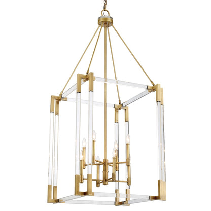 Metropolitan Prima Vista 8 Light 27" Wide Taper Candle Pendant