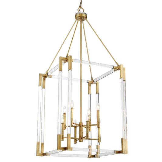 Metropolitan Prima Vista 8 Light 27" Wide Taper Candle Pendant