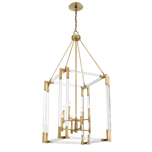 Metropolitan Prima Vista 8 Light 27" Wide Taper Candle Pendant