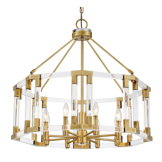 Metropolitan Prima Vista 8 Light 31" Wide Taper Candle Chandelier