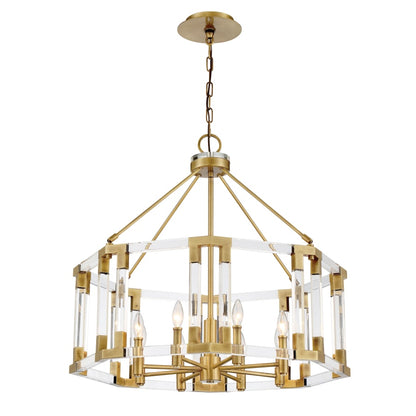Metropolitan Prima Vista 8 Light 31" Wide Taper Candle Chandelier