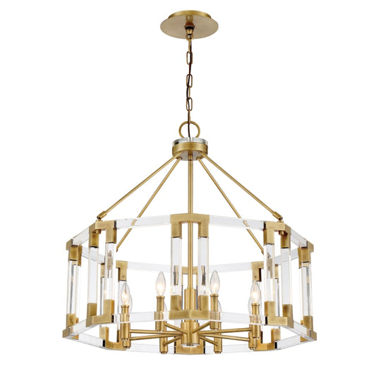Metropolitan Prima Vista 8 Light 31" Wide Taper Candle Chandelier