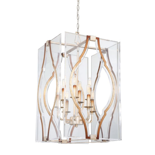 Metropolitan Brenton Cove 8 Light 18" Wide Taper Candle Pendant