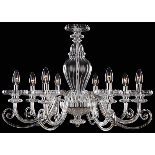 Metropolitan 8 Light 1 Tier Candle Style Chandelier from the Metropolitan Collection