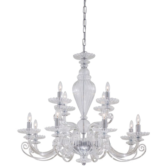 Metropolitan 12 Light 2 Tier Candle Style Chandelier from the Metropolitan Collection