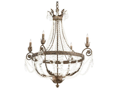 Meyda Antonia 4-Light Corinth Black Crystal Candelabra Chandelier