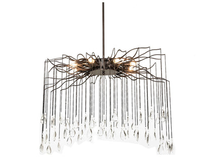 Meyda Aranha 8-Light Dark Bronze Crystal Chandelier