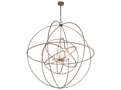 Meyda Atom Enerjisi 8-Light Geometric Chandelier in Grey