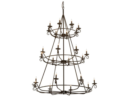 Meyda Estrella 24-Light Candelabra Chandelier in Timeless Bronze