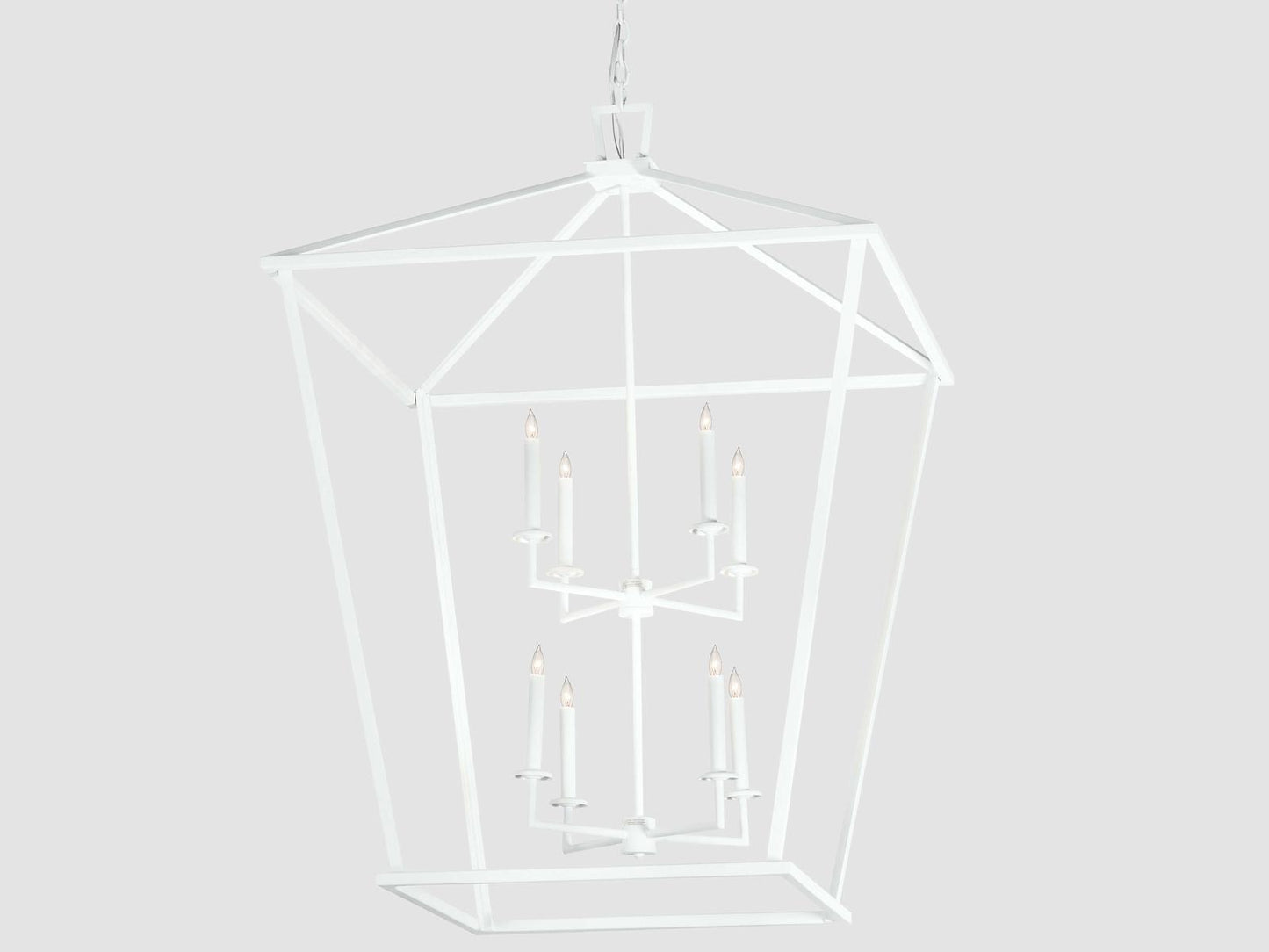 Meyda Kitzi 8-Light White Candelabra Chandelier