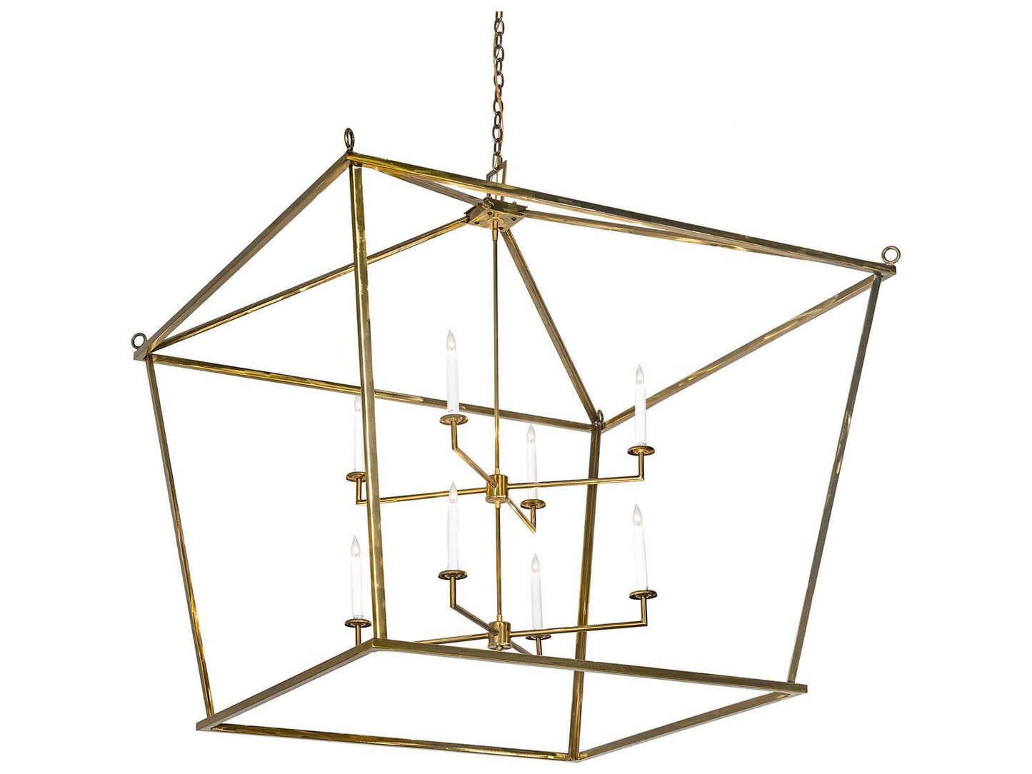 Meyda Kitzi 8-Light Brass Tint Candelabra Tiered Chandelier