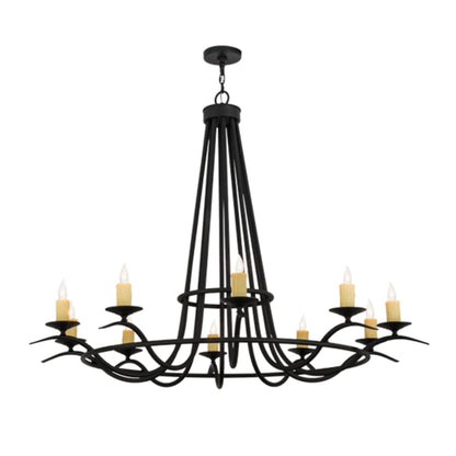 Meyda Tiffany Octavia 10 Light 60" Wide Taper Candle Style Chandelier